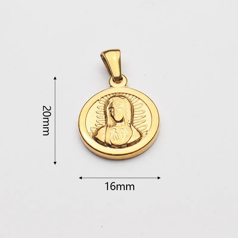 1 Piece 304 Stainless Steel Geometric Polished Pendant