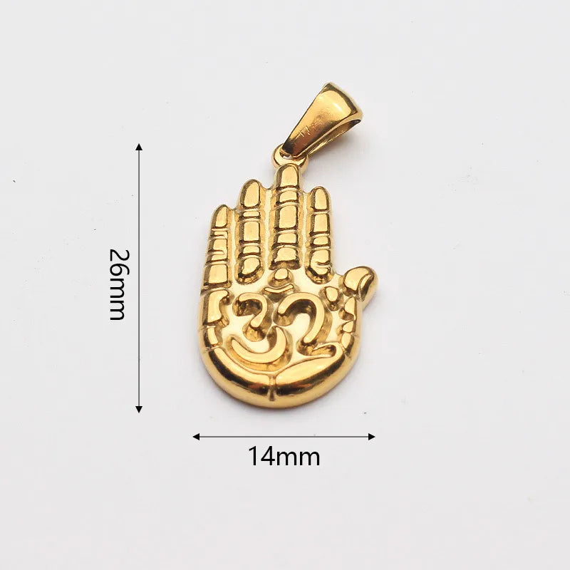 1 Piece 304 Stainless Steel Geometric Polished Pendant